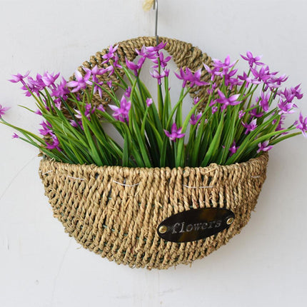 Cache-Pot Osier Suspendu Mur Petit Cache-Pot En