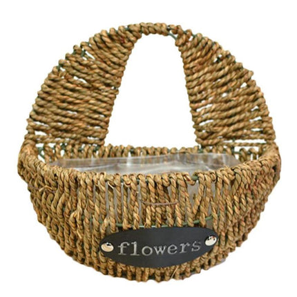 Cache-Pot Osier Suspendu Mur Cache-Pot En
