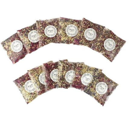 Panier En Osier Pour Mariage 12 Sachets Confetti