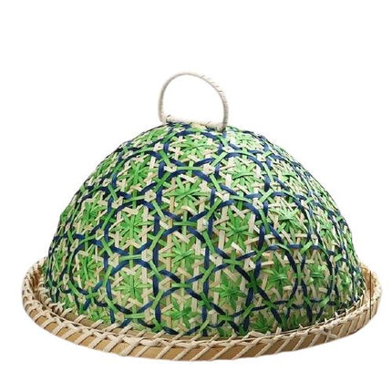 Panier En Osier Rond Avec Couvercle Vert Rond Osier