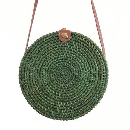 Sac Rond Osier Coloré Vert Sacs En