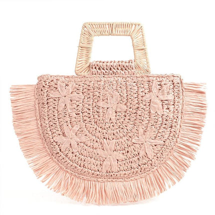 Sac En Osier Rose