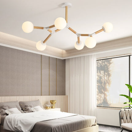 Lustre Bambou Branchement Luminaire