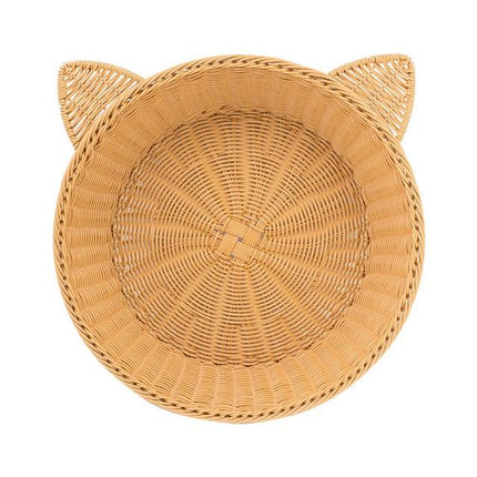 Panier Rond En Osier Pour Chat