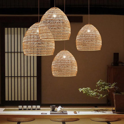 Lampe Abat-Jour Osier Luminaire
