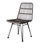 Chaise Osier Salon Brun En Osier