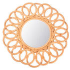 Miroir Osier Rotin