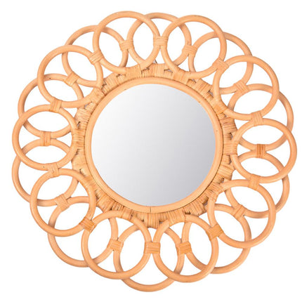 Miroir Osier Rotin