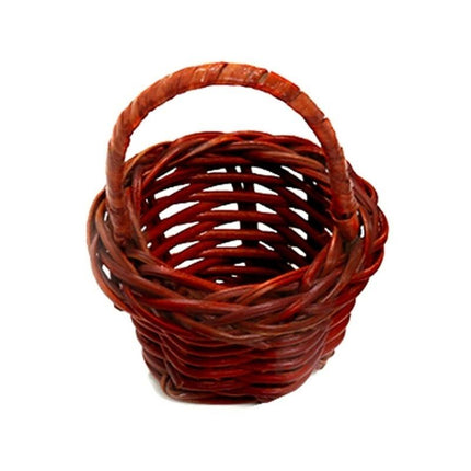 Panier En Osier Pour Dragées Mariage Marron