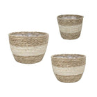 Cache Pot Osier Beige 3 Pièces Cache-Pot En