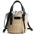 Sac En Osier Paris Noir