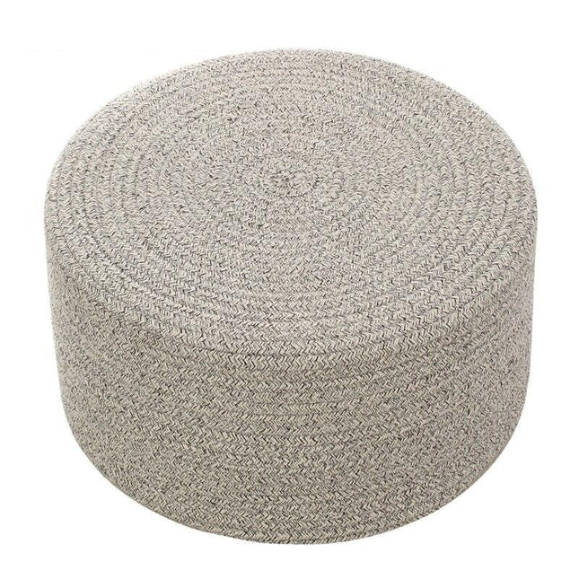 Pouf Osier Gris