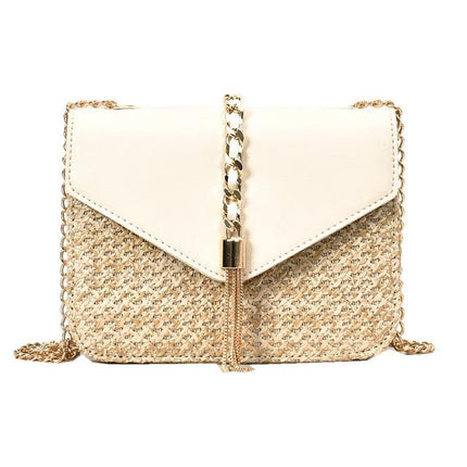 Sac En Osier Blanc