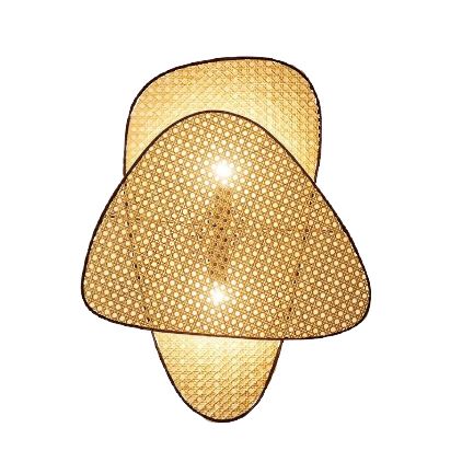 Applique Murale Osier Rotin Lampe Osier