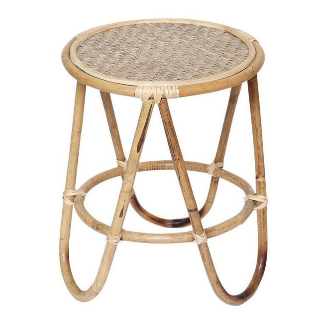 Table Basse En Osier Tressé