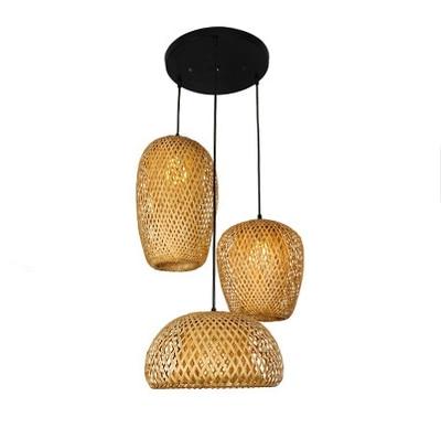 Lampe Plafond Osier Métal Luminaire