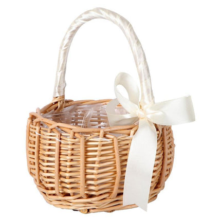 Petit Panier Osier Mariage En