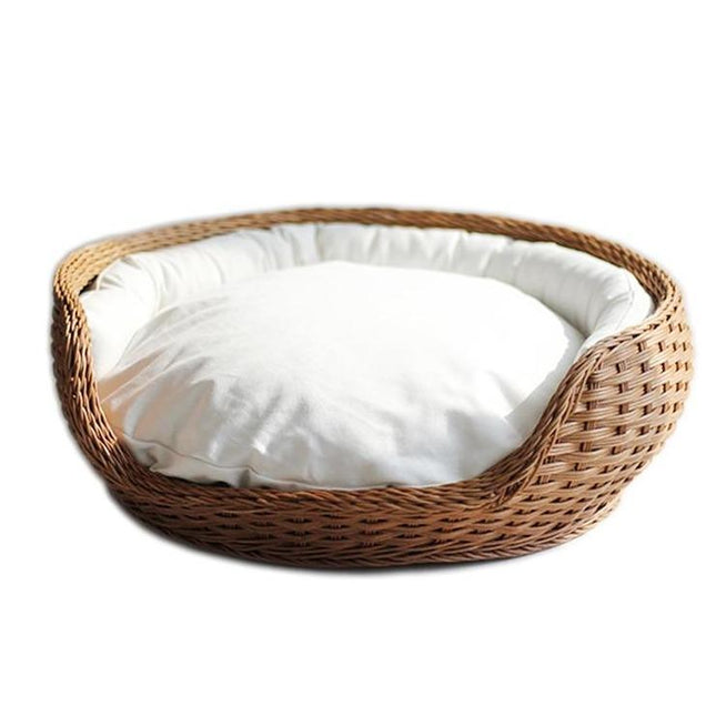 Panier Chat Boule Osier En