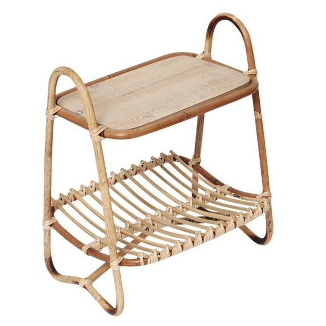 Table Rangement Salon En Osier