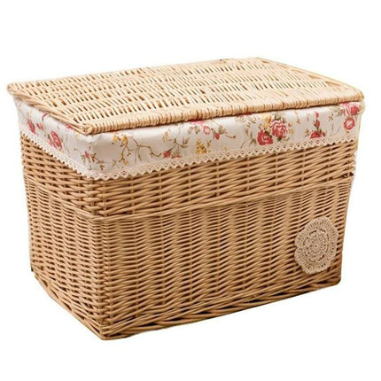 Panier À Linge En Osier Rectangulaire