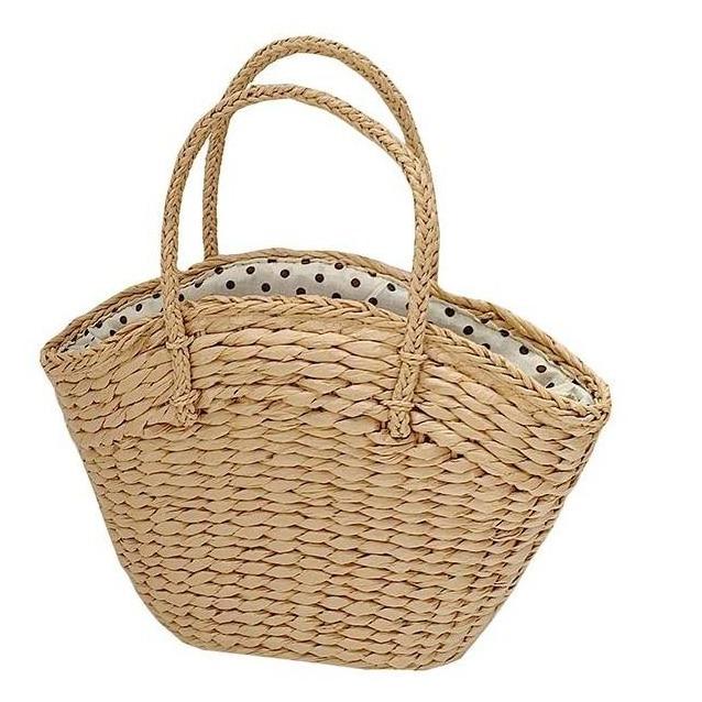 Sac En Osier Souple De Plage