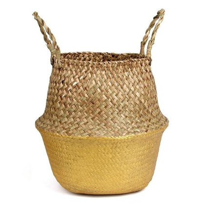 Cache-Pot Osier Doré Semi Doré / Petit Cache-Pot En