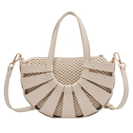 Sac Osier Maman Beige En