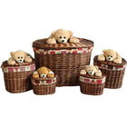 Panier En Osier Pour Chambre Bébé Petit / Chocolat