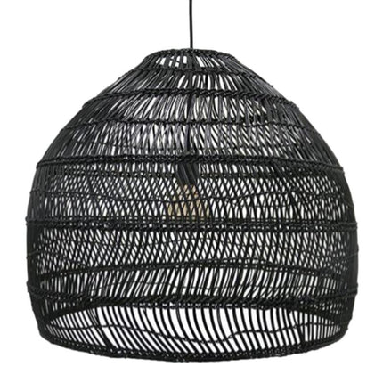 Lampe Osier Noir Osier
