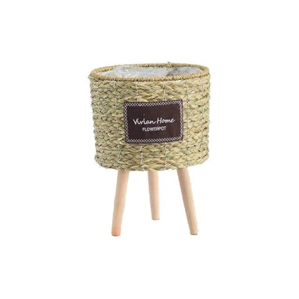 Cache-Pot Sur Pied En Osier Petit Cache-Pot
