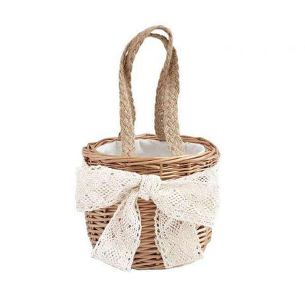 Panier Osier Mariage Avec Anses En