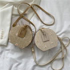 Sac Rond Osier Tendance Beige En