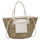 Sac De Plage Osier Blanc En