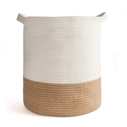 Panier À Linge Osier Blanc
