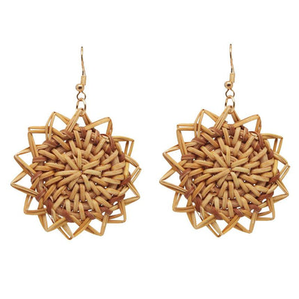 Boucles Doreilles Bohème Chic En Osier
