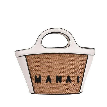 Sac Osier Glamour Blanc - Petit En