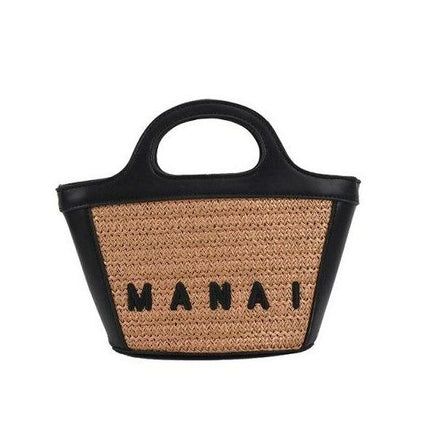 Sac Osier Glamour Noir - Petit En