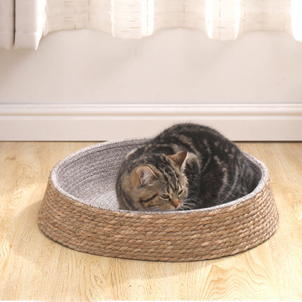 Panier En Osier Chat