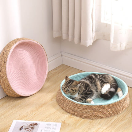 Panier En Osier Chat