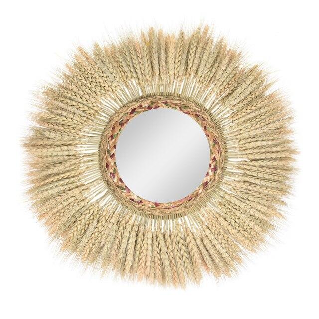 Miroir Osier Blé Naturelle
