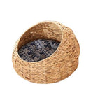 Panier Chat Osier Tressé En