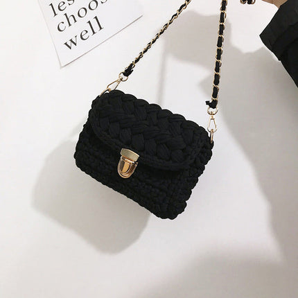 Sac Osier Bandoulière Automne Noir En
