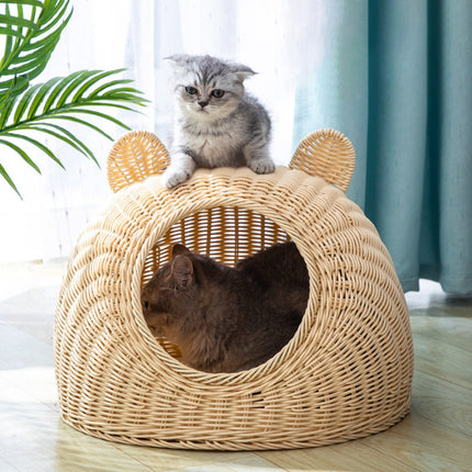 Panier Osier Chat Japonais En
