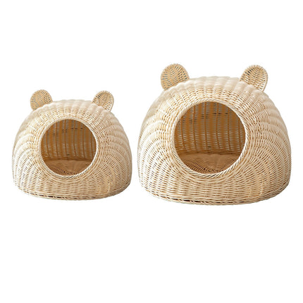 Panier Osier Chat Japonais Petit En