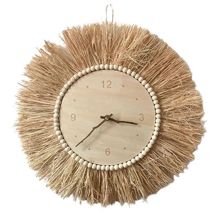 Horloge Osier Décoration Osier
