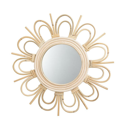 Grand Miroir Osier Rotin