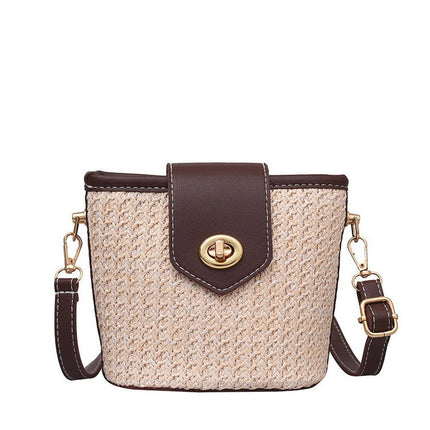 Sac Osier Artisanal Blanc En