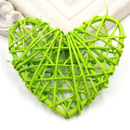 Décoration Coeur En Osier Vert Décorations Mariage