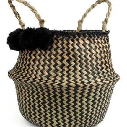 Panier Osier Rond Noir / Petit Rond Osier