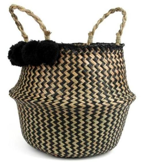 Panier Osier Rond Noir / Petit Rond Osier